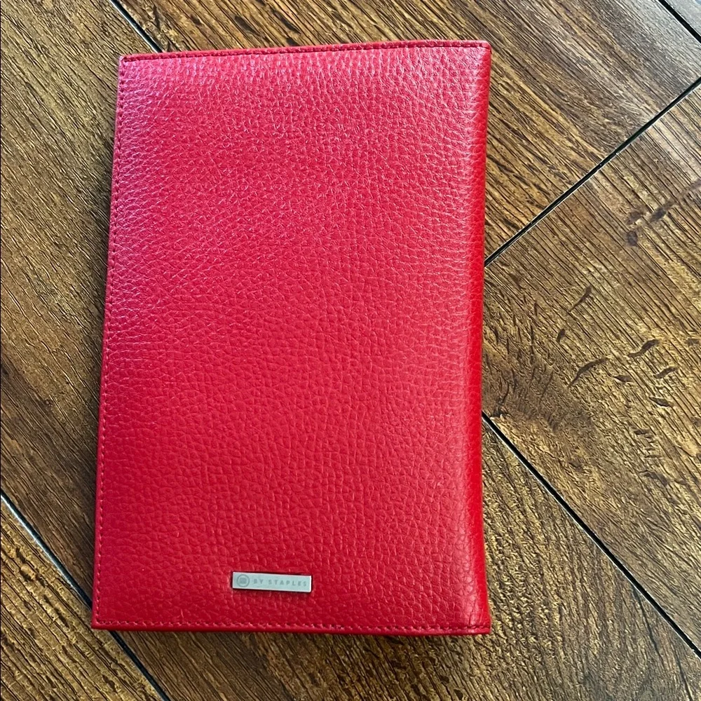 Red Leather Passport Holder